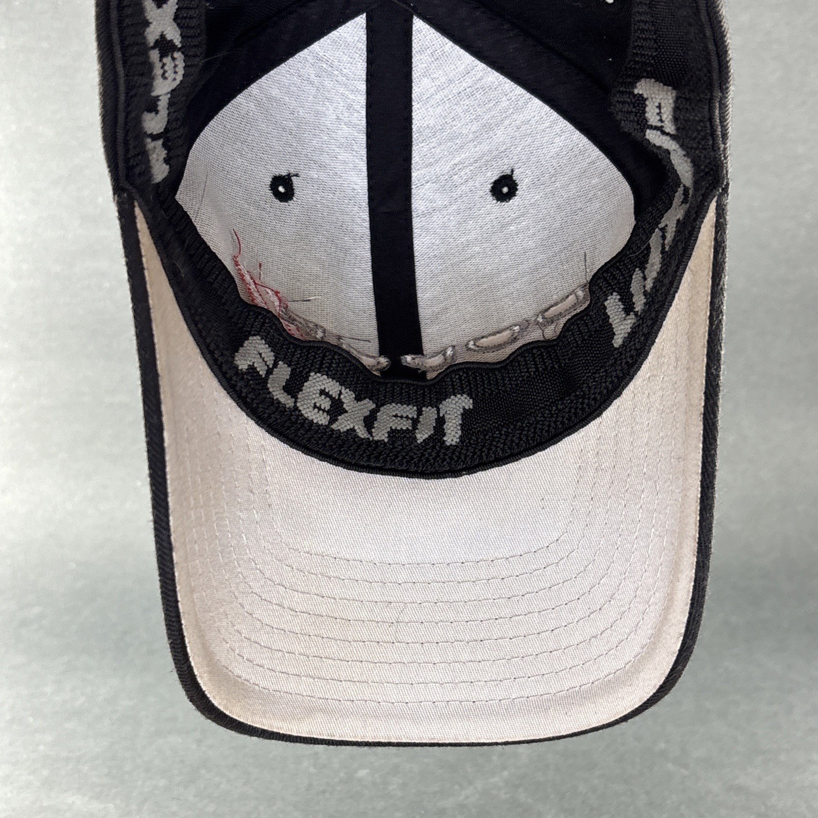 2 Dodge Racing Stripes Black Hat Cap - Hash Rally Stripes - Black and Grey