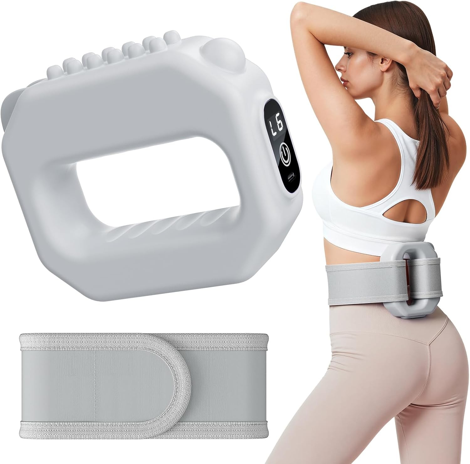 MERACH Fascia Ring Massager 6-Level Vibration Cordless Body Sculpting Tool