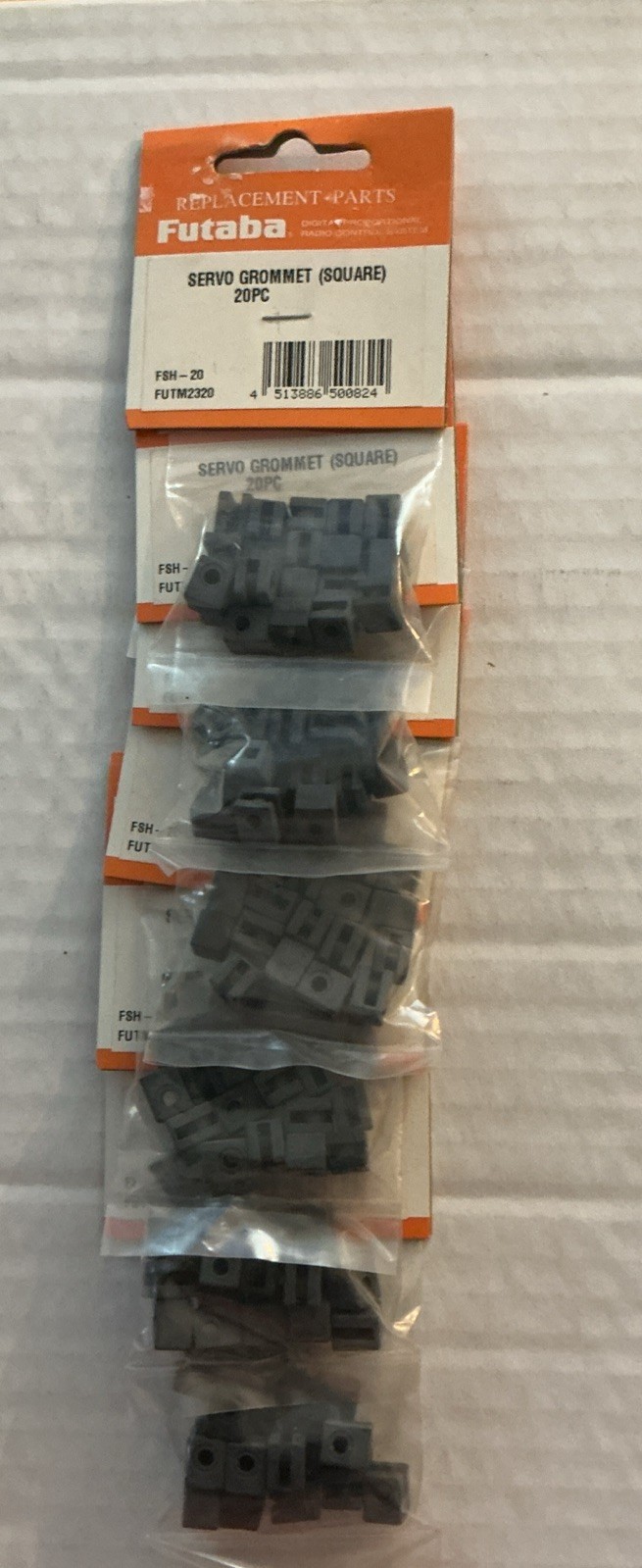 Lot Of 6 Futaba FSH-20 Square Servo Grommets FUTM2320 ·