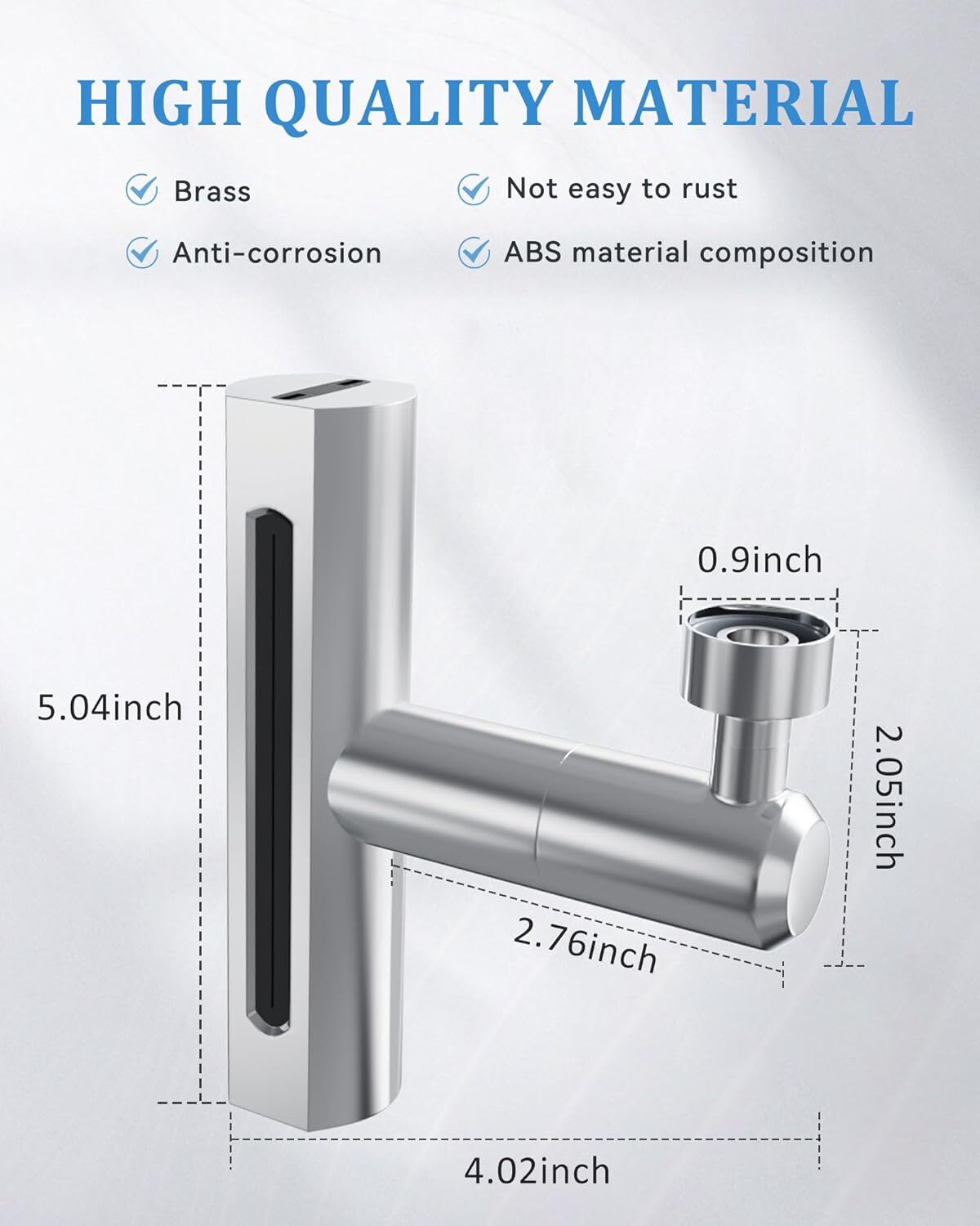 Waterfall Swivelling Kitchen Sink Faucet 360° Universal Multifunctional 4 Modes