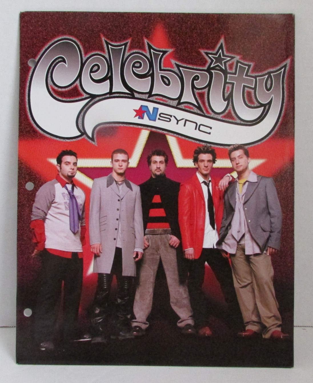 VINTAGE Y2k NSync Group Celebrity 2 Pocket Folder Teen Pop Music NOS UNUSED