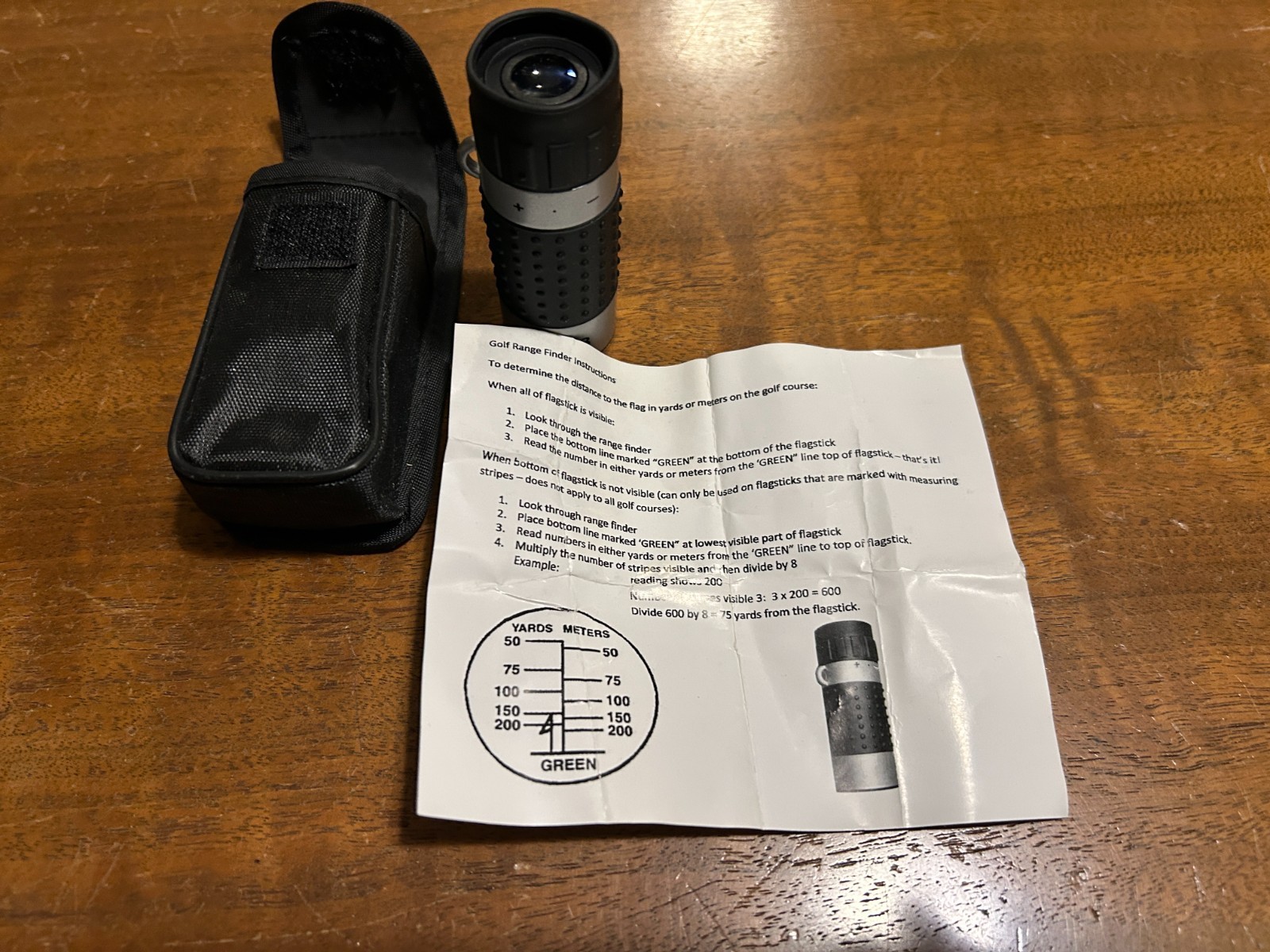 Golf Magazine Monocular Range Finder 7 x 18 with Soft Case Vintage