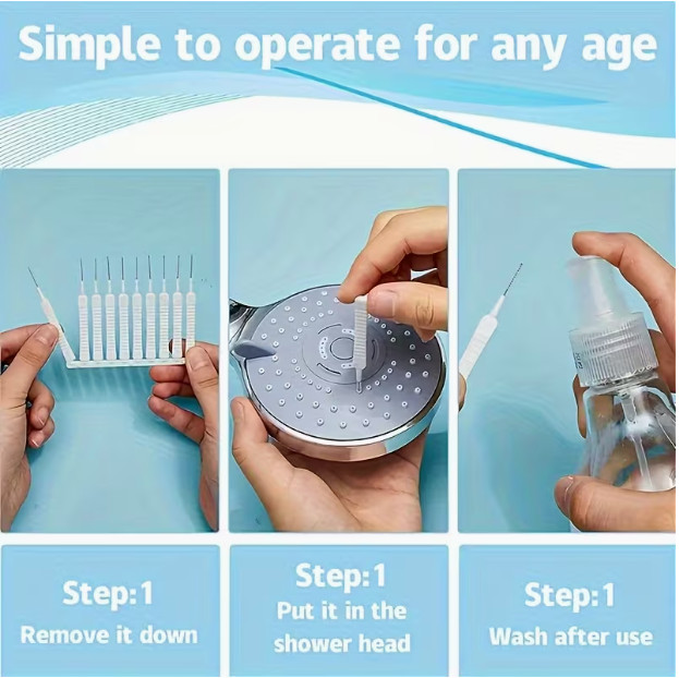 10pcs Multifunctional Showerhead Cleaning Brushes
