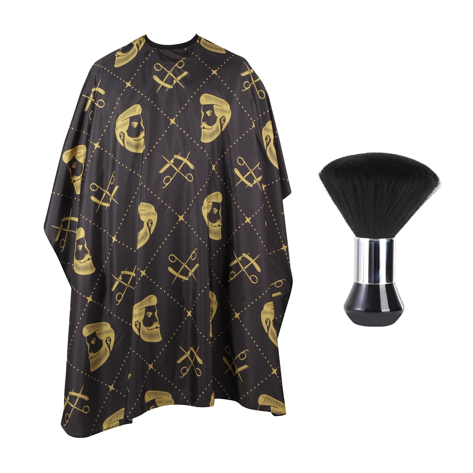 Professional Hair Cutting Cape with Neck Large, Scissors and Men