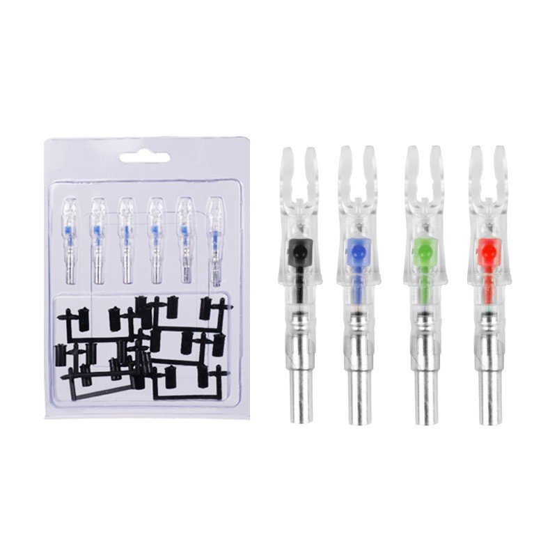 6pcs LED Lighted Nocks H / S / GT for Arrows with .233 .244 .246 Inside Diameter