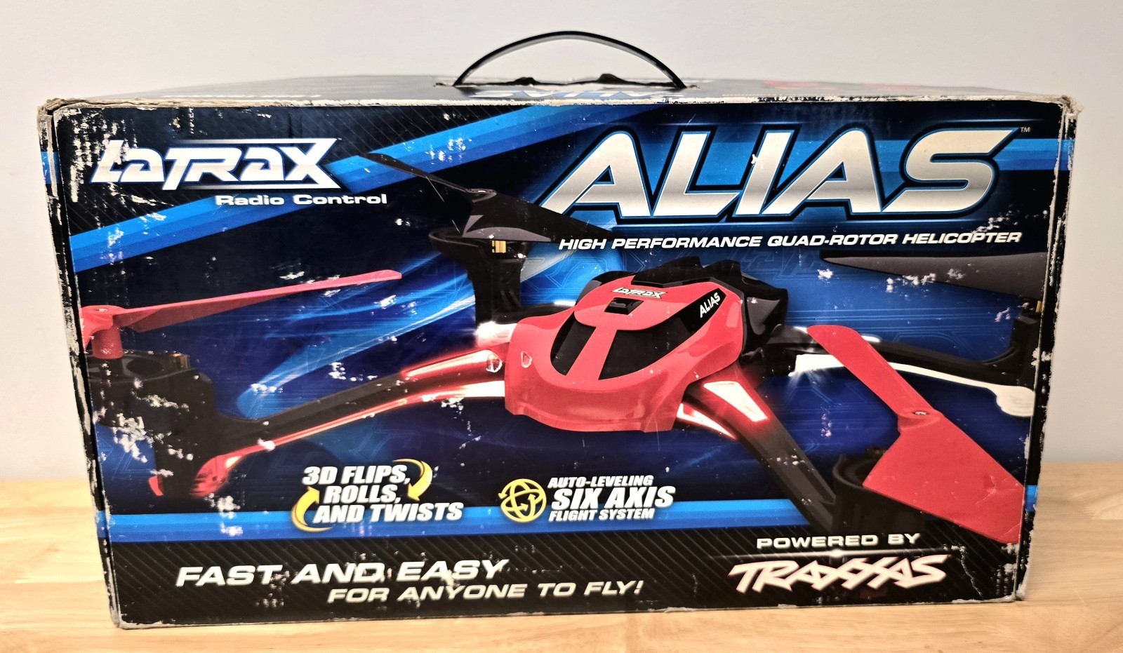 Traxxas 6608 Latrax Alias RC Quadcopter RTF Drone RPM Landing Gear Charger RARE