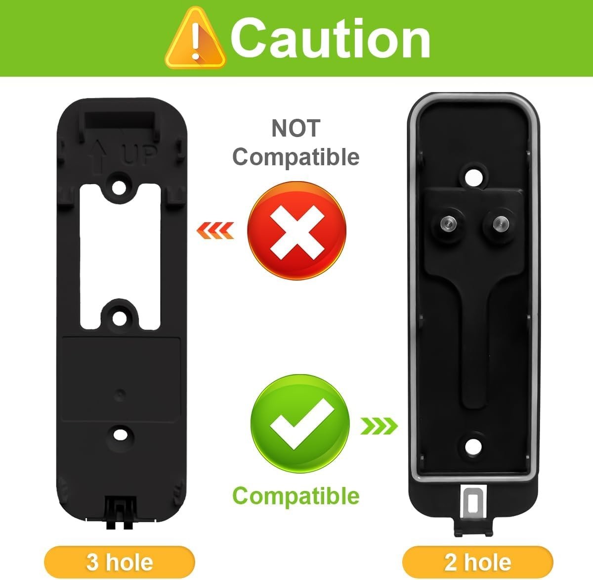 Quick Install Metal Mounting Plate for Blink Doorbell – Includes Replacement Key