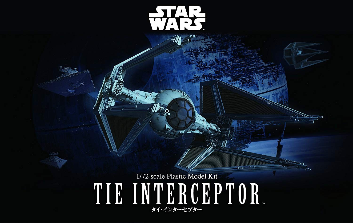 Bandai 2333769 Star Wars TIE Interceptor 1/72 Scale Plastic Model Kit