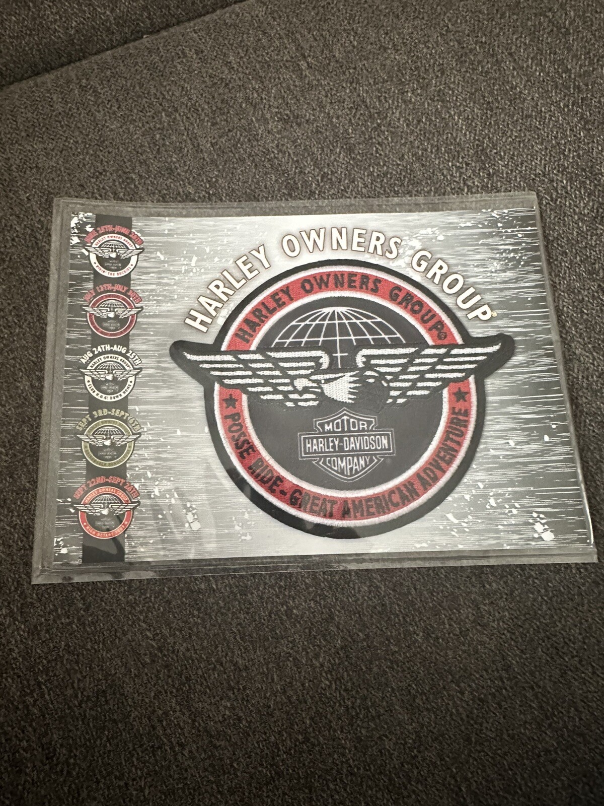 HARLEY DAVIDSON OWNERS GROUP Posse Ride Great American Adventure PATCH