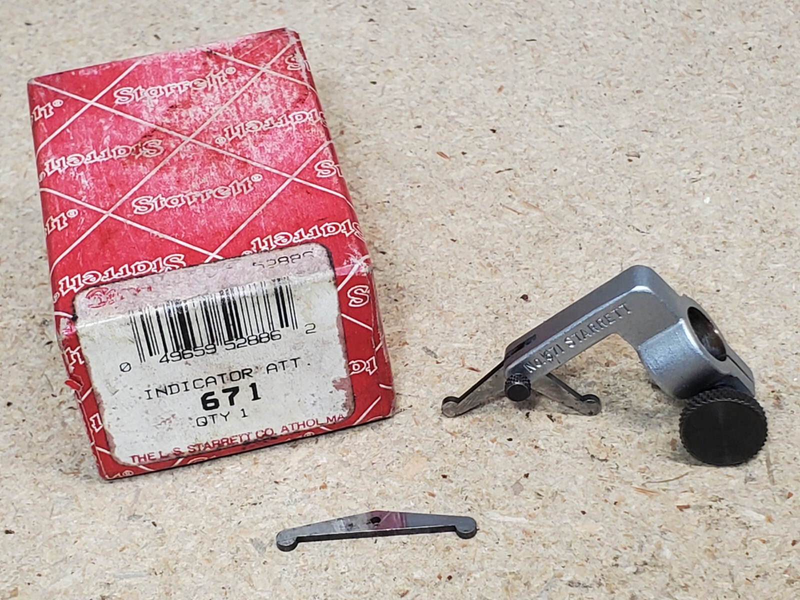 Starrett No. 671 - universal attachment for dial indicators with two arms