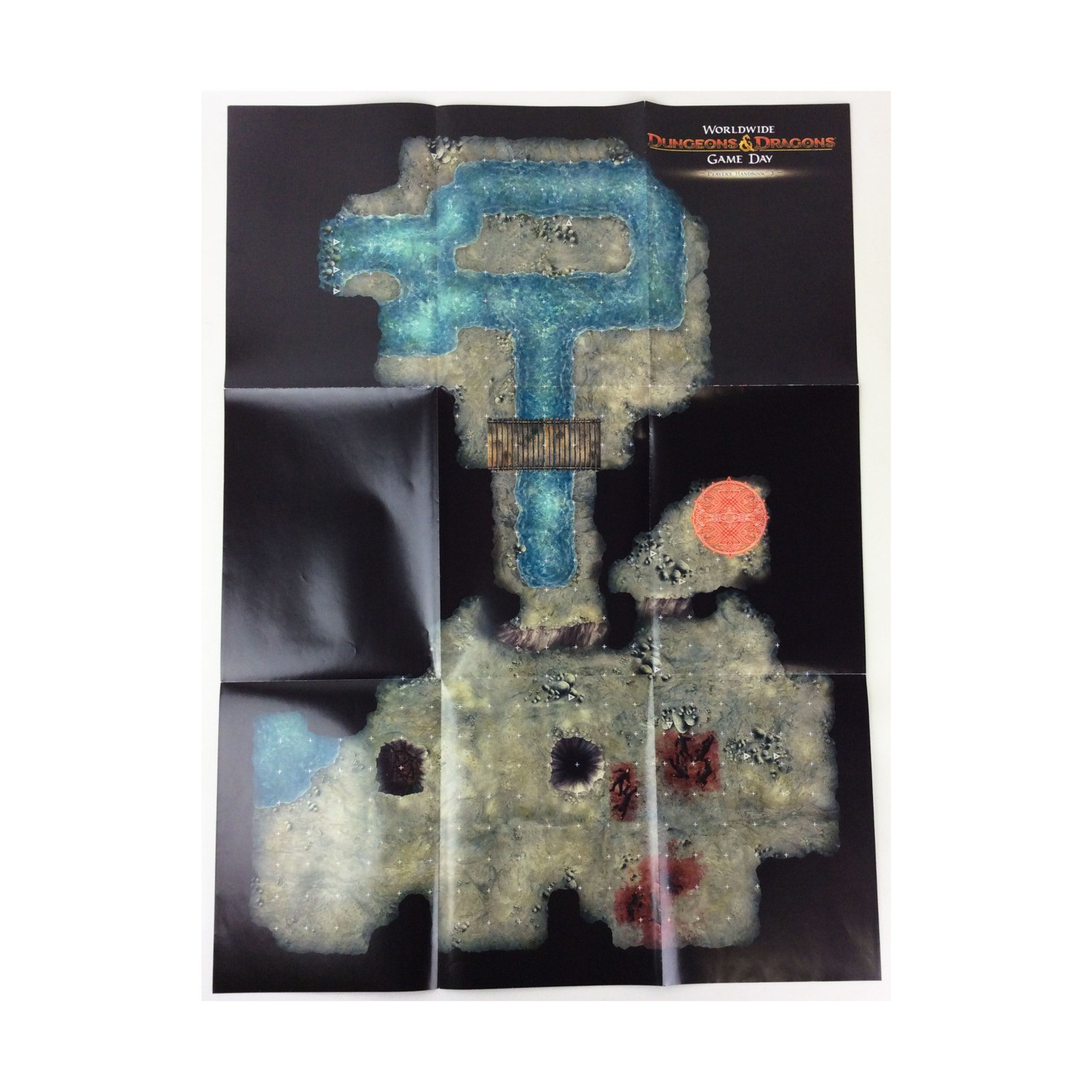 WotC D&D 4e Player's Handbook 3 Poster Map (Game Day 2010) Bag VG+