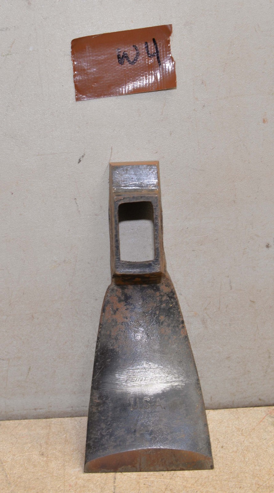 Vintage Nos True Temper flint edge adze wood carving timberframe tool axe W4