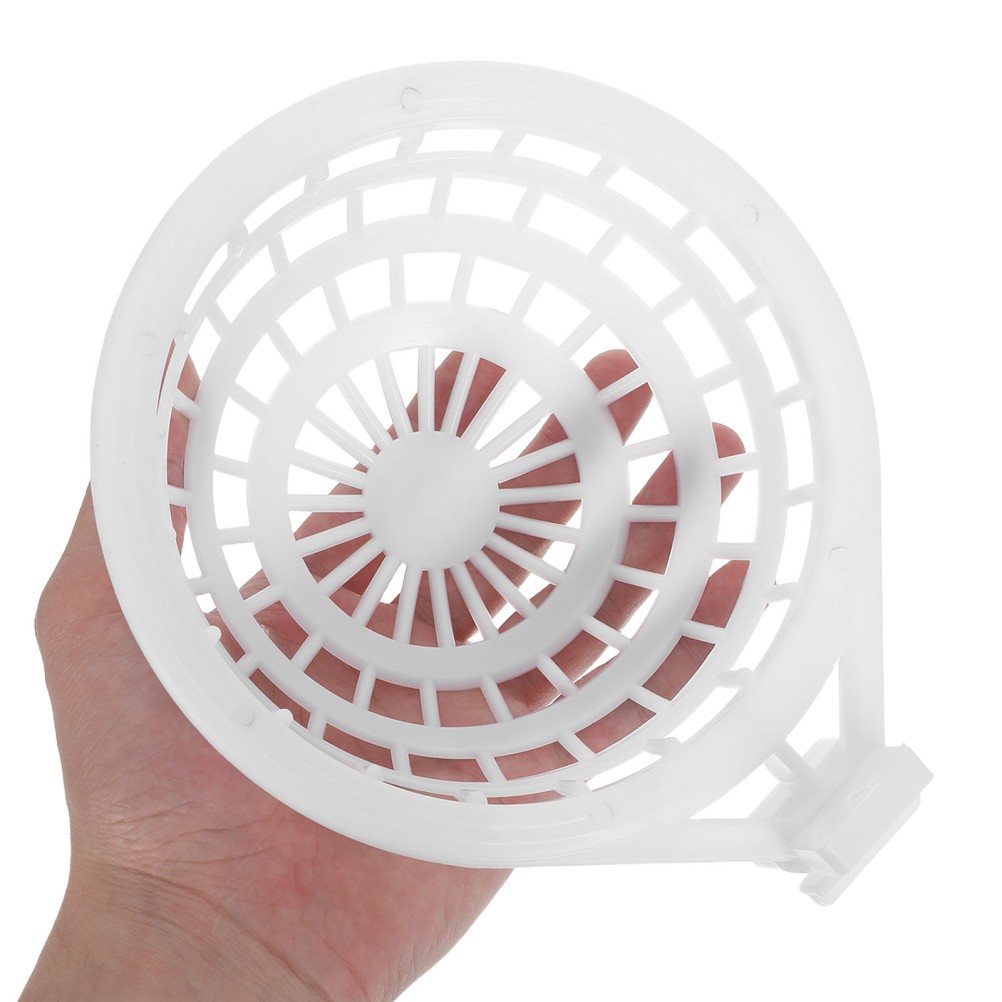 2Pcs Durable Plastic Bird Nesting Bowls White Parrot Hatching and Breeding Nests