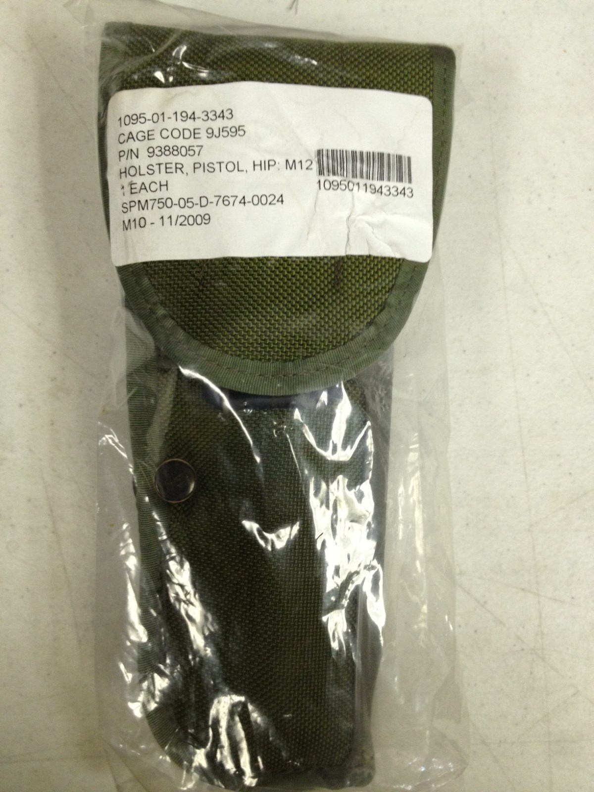 M12 Pistol Holster-US Military Issue-MFG. by Weckworth-OD Green | New in Bag
