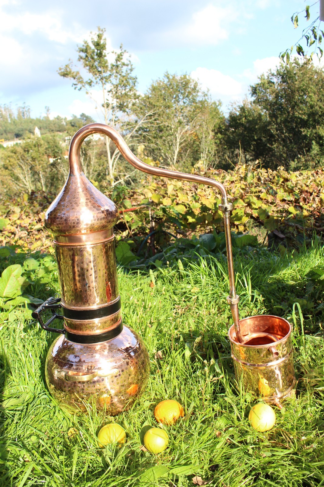 Premium Flip top copper column alembic still 5 L - 1.5 Gallon w/ thermometer