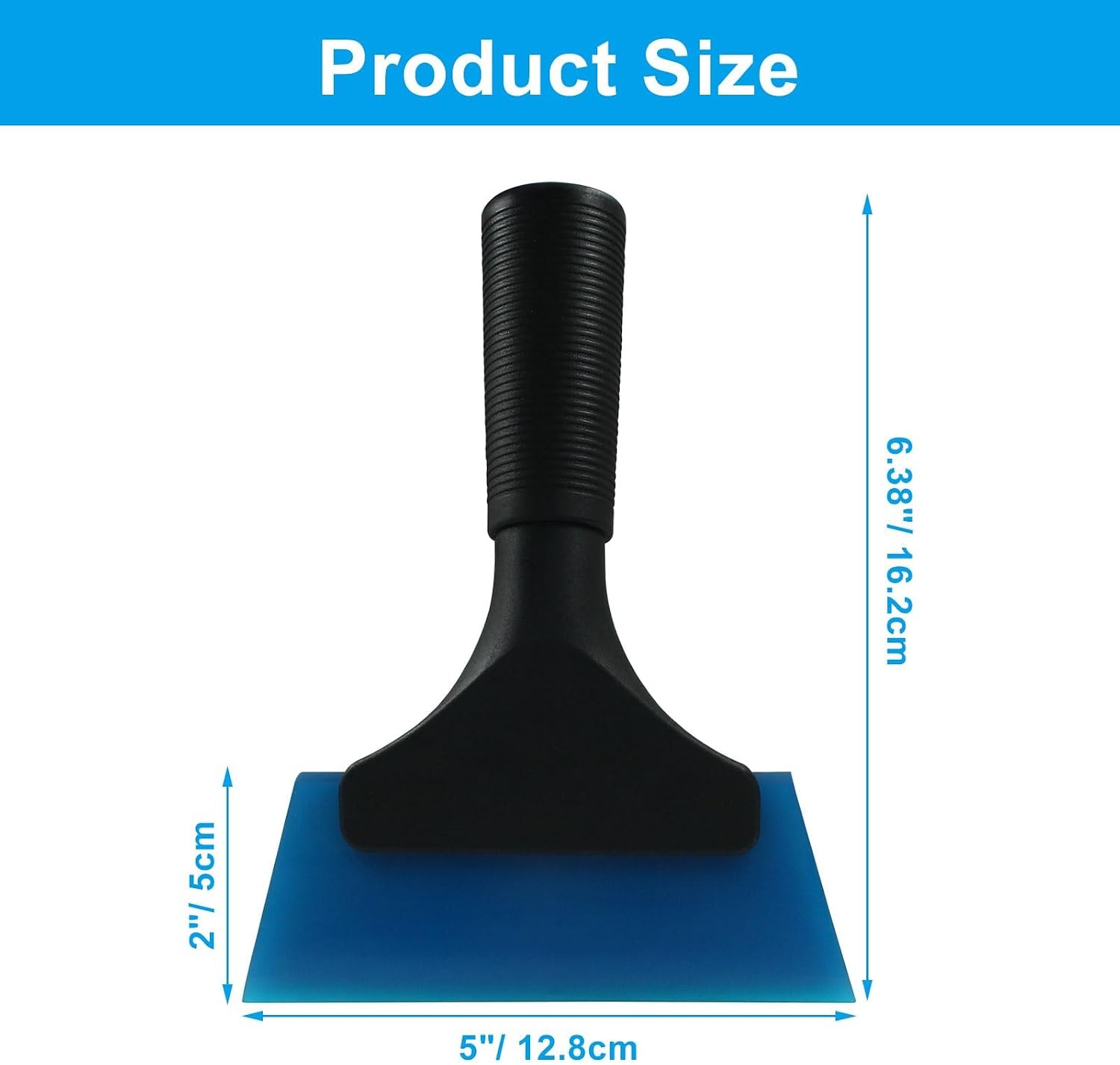 2 Pcs Small Squeegee 5 Inch, Rubber Blade Window Tint Squeegee Mini Wiper for