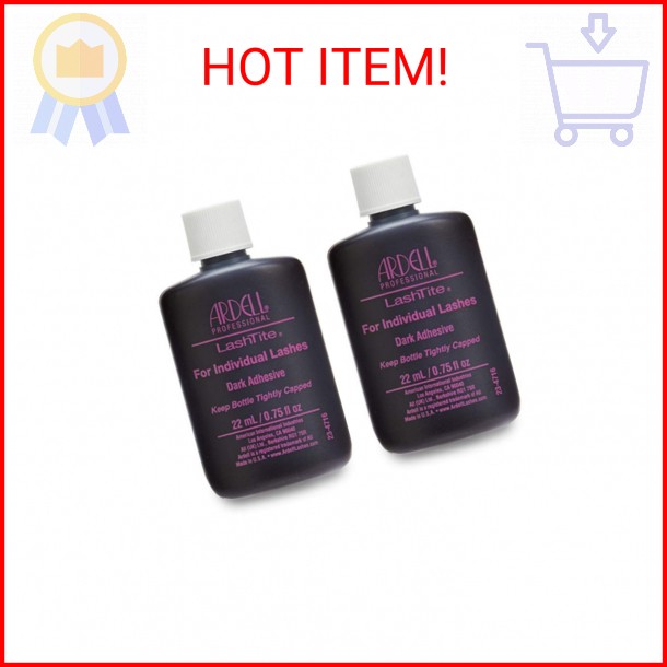 Ardell LashTite Lash Adhesive, Dark Eyelash Glue for Individual Lashes - Long-La