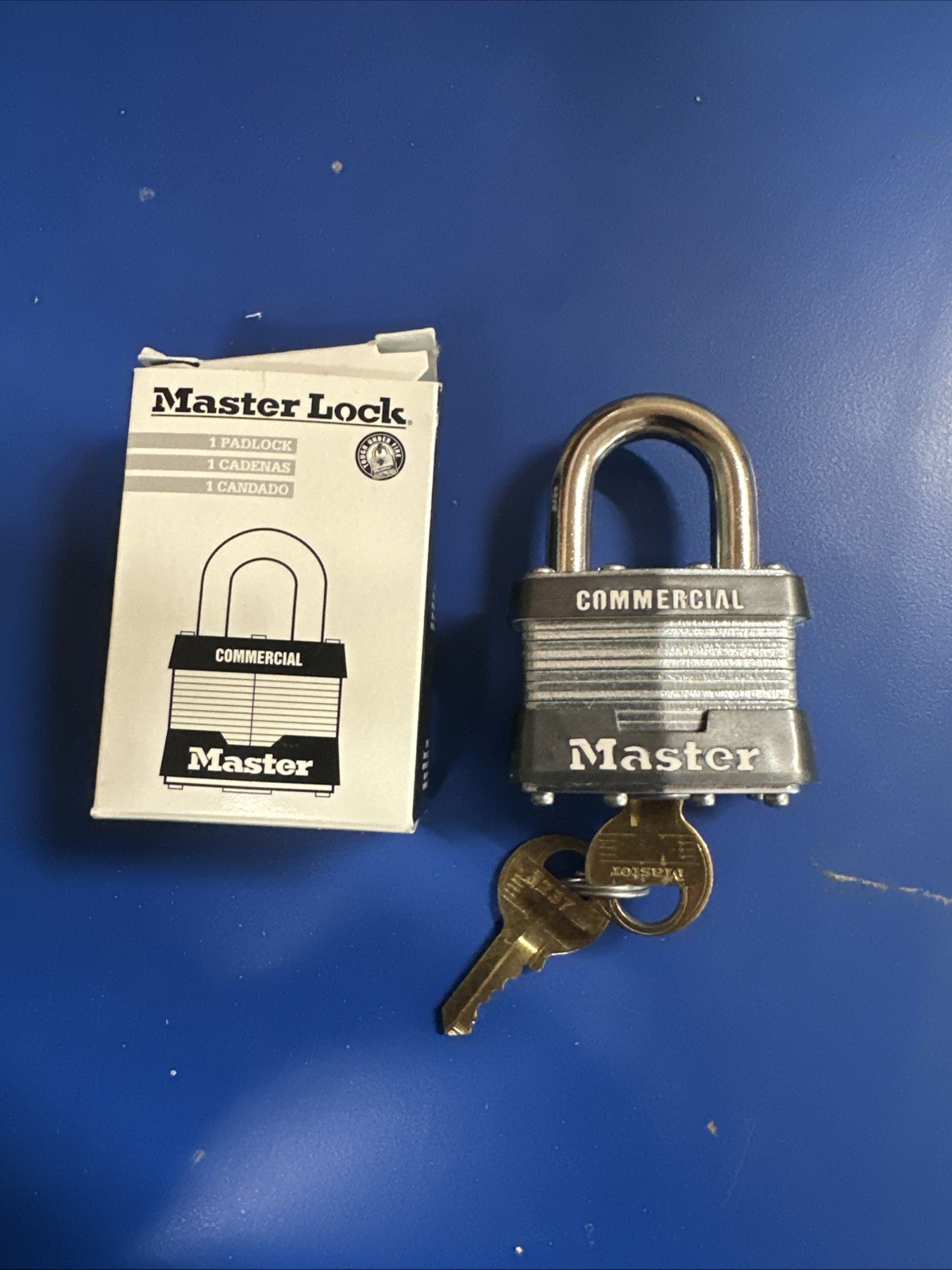 Masterlock 1KA Laminated Padlock Keyed Alike, Key: 3237