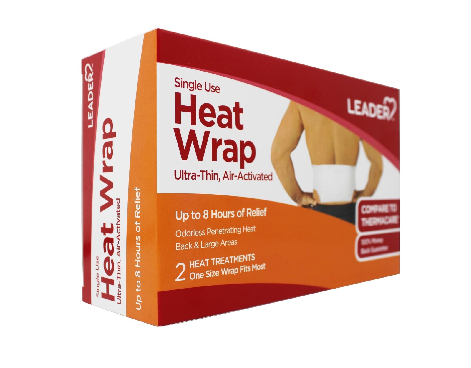 Leader Heat Wrap, Ultra-Thin, Air-Activated, Back & Large Areas, 2 ea - 3 Pack