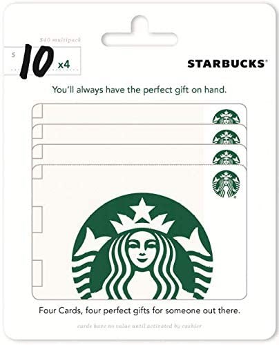 Starbucks Physical Gift Cards (Multipack of 4 x $10) - $40