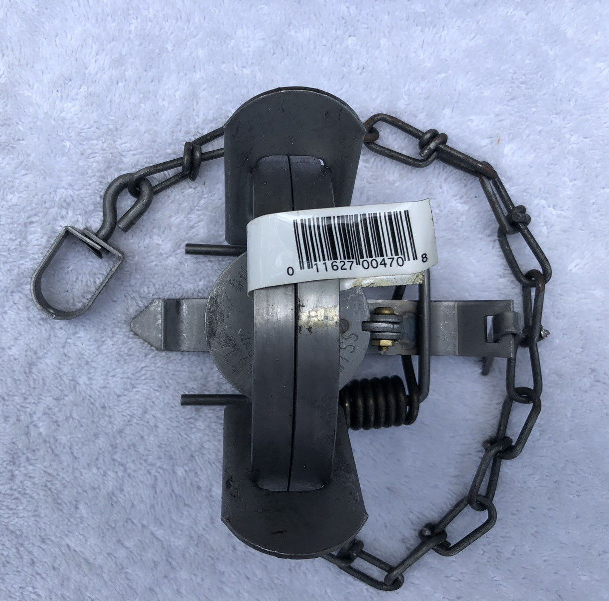 Duke #1 1/2 Coil Spring Trap 0470 Raccoon Mink Nutria Muskrat Trapping 4 3/4"