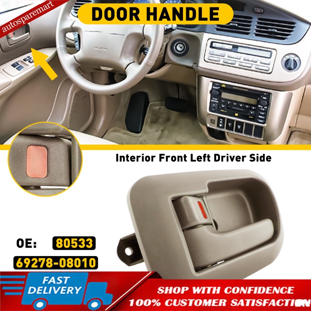For 1998-03 Toyota Sienna Door Handle Interior Front Left Driver Side Beige