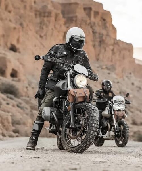 Motorcycle Handlebar Bag Universal Canvas Motorcycle Tool Bag for Front Fork