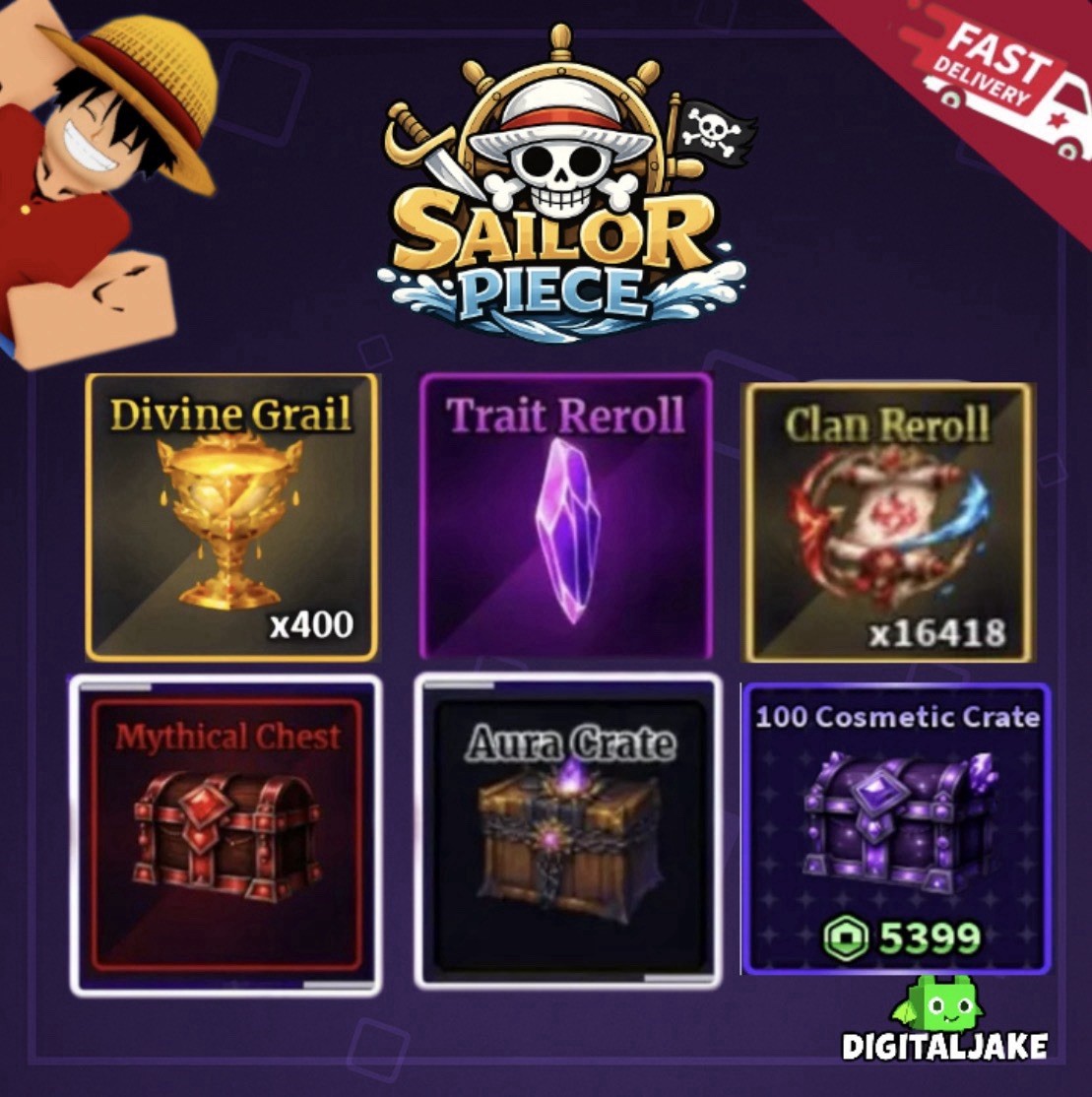 🔥 Sailor Piece 🐲 | ALL ITEMS | WEAPONS, MATERIALS, REROLLS | Fast & Cheap 🚀