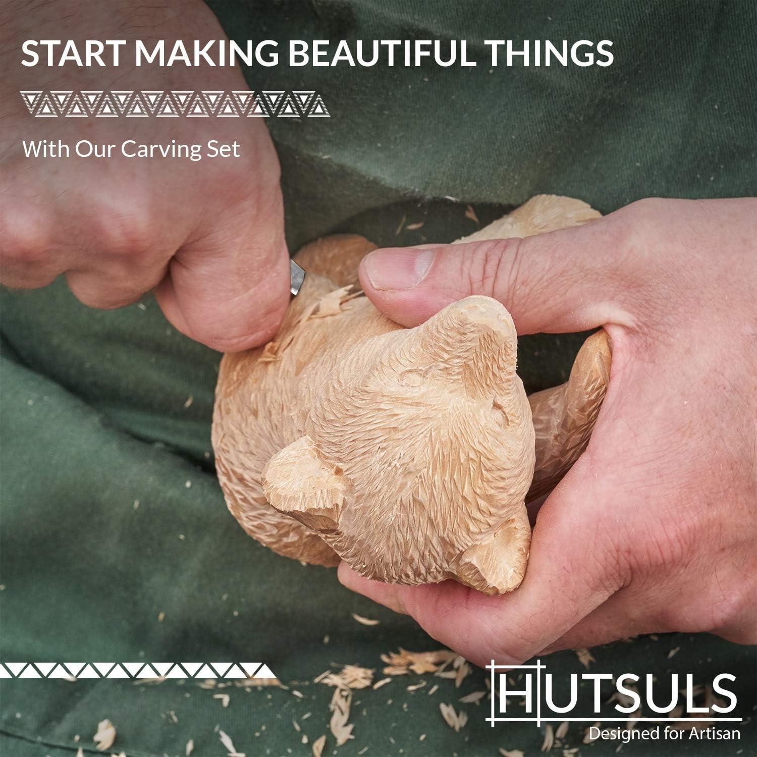 12-Piece Wood Carving Tools Set for Beginners: Safe, Sharp & Ergonomic