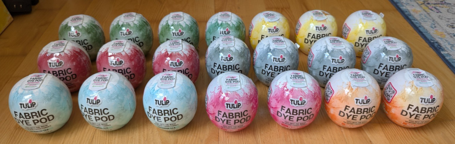 Bulk Lot of 21 Tulip Fabric Dye Pod (multiple colors) *New*