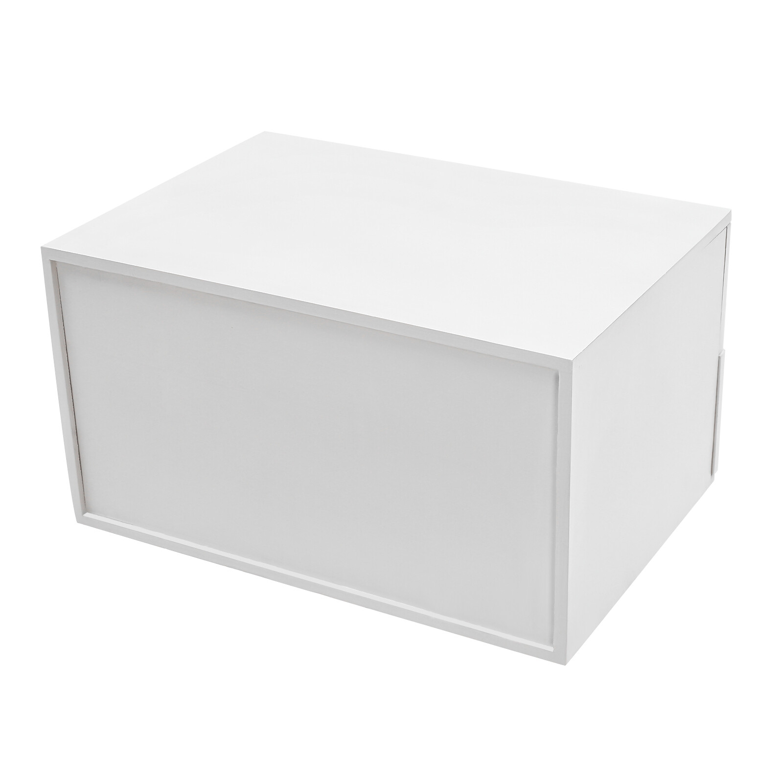 Compact Lockable 2-Drawer Wooden Desktop Storage Cabinet with Keys