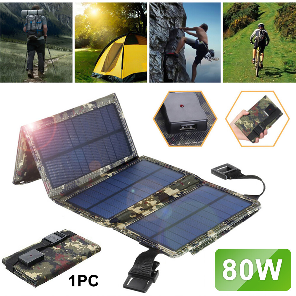 Portable Solar Panel Charger - Fast Charging for Camping, Hiking & Travel