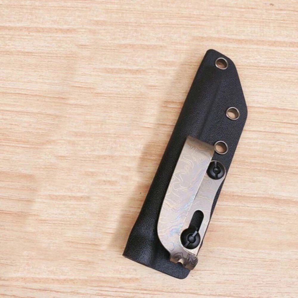 Solid Titanium Alloy Tea Knife EDC Tool K Sheath Crowbar Multi Tools