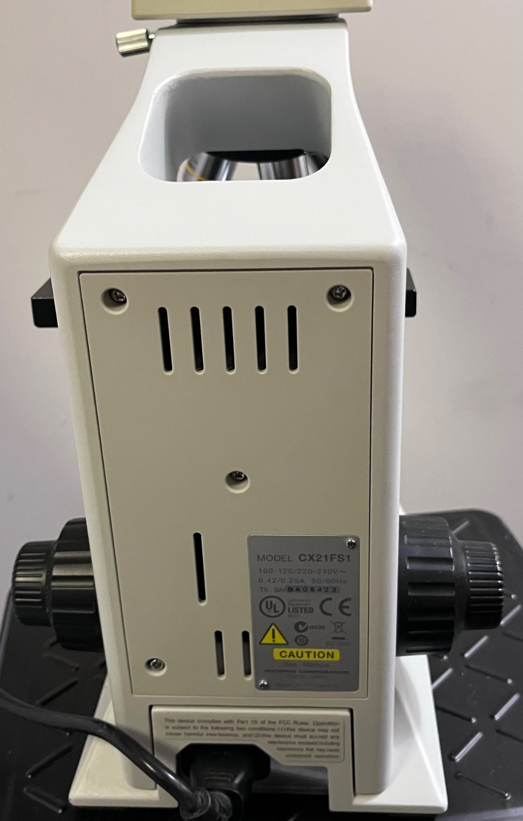 OLYMPUS CX21FS1 BINOCULAR MICROSCOPE PLAN 4 10 40 100 OBJECTIVES Olympus CX21