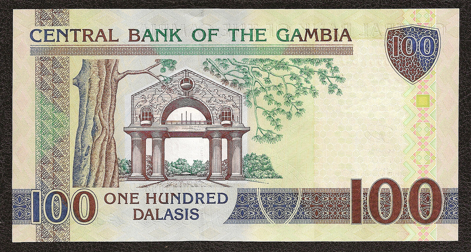 GAMBIA 100 Dalasis 2013 Sign 16 P-29 UNC Uncirculated