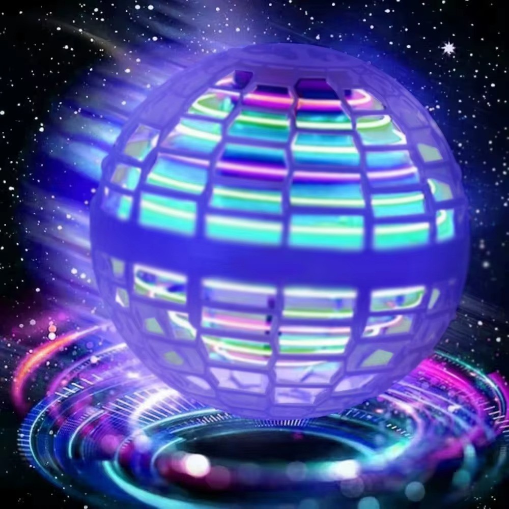 Flying Orb Ball Toy Hand Controlled Boomerang Spinner Hover Orb with LED Light