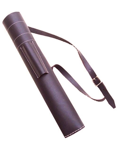 FINE LEATHER BACK ARROW QUIVER HAND MADE ARCHERY PRODUCTS AQ-102 BROWN ADULT