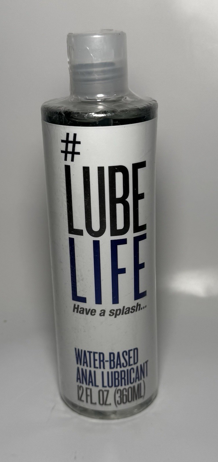 LubeLife Water-Based Anal Lube for Men, Women & Couples 12 Fl. Oz. Bottle