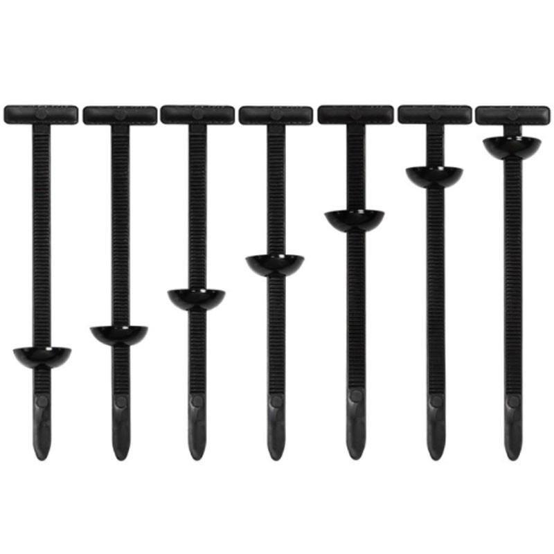 Cable Ties Buckle Set Kit Clamps Nylon Universal Self-Locking Ties Holder Black