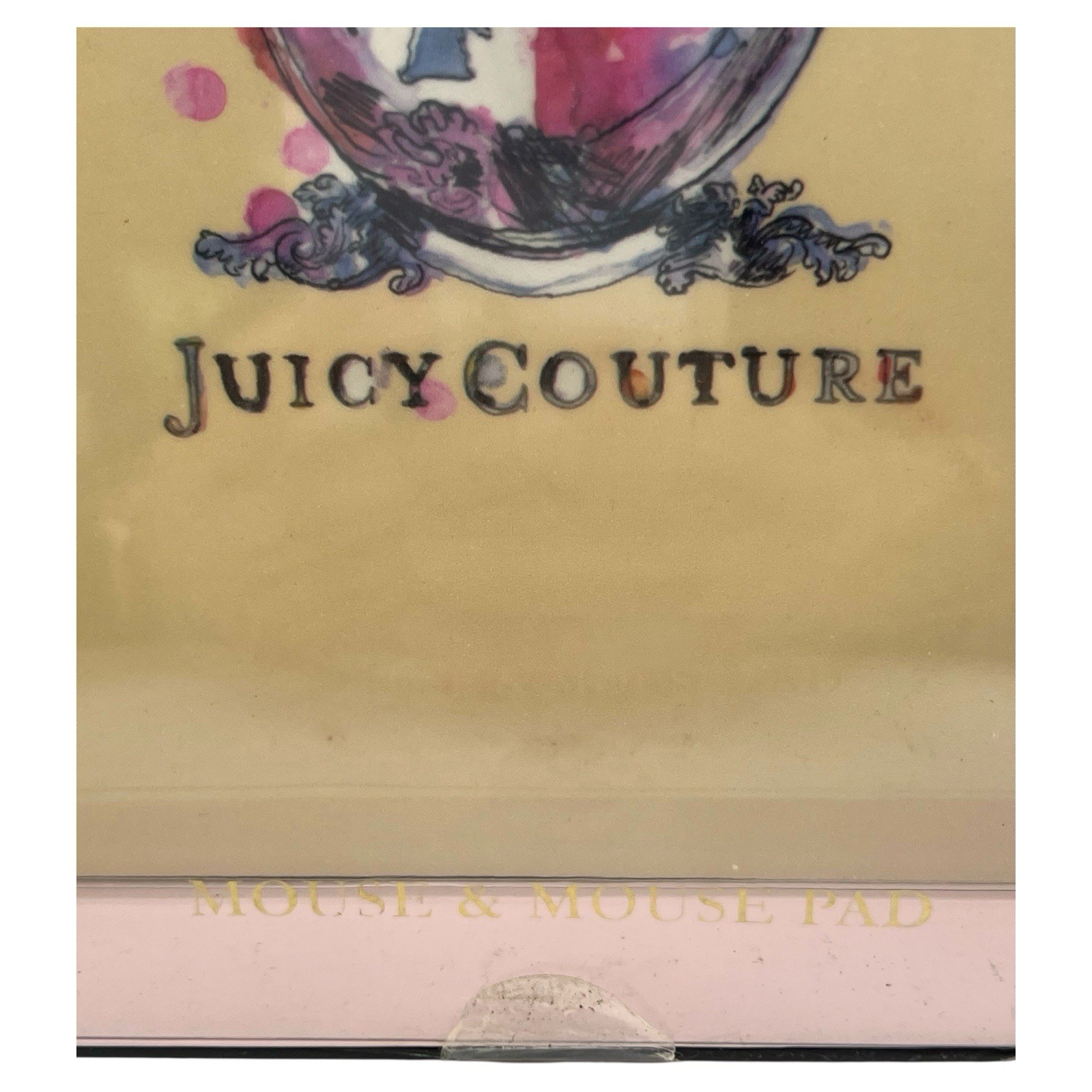 RARE NIB Hot Pink Juicy Couture Wireless Mouse & Watercolor Mouse Pad YTRUG281