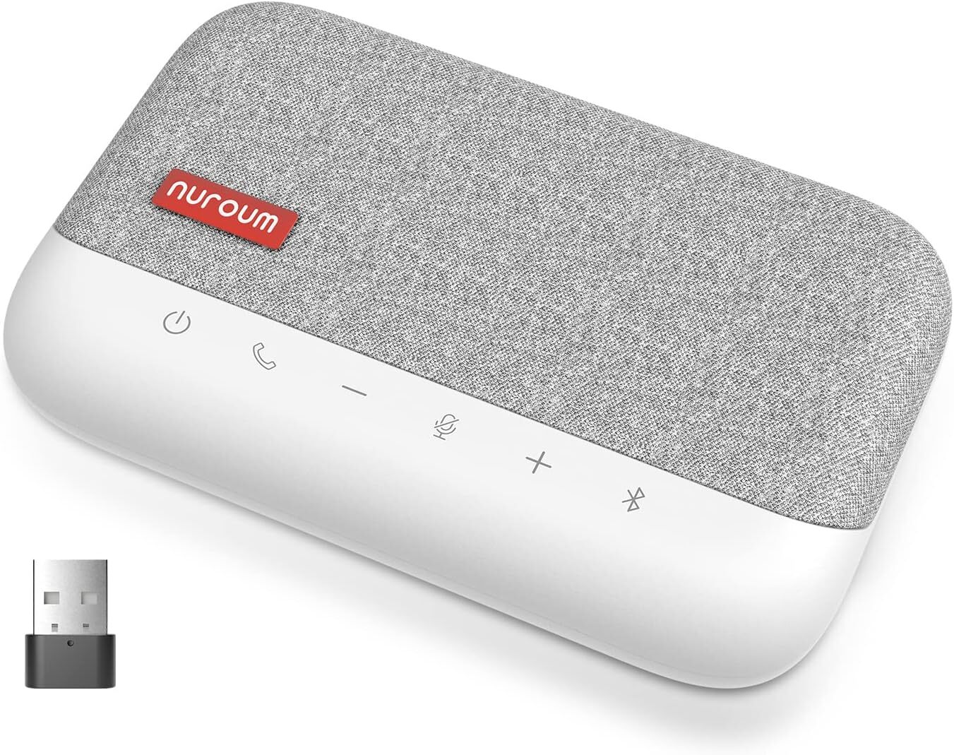 NUROUM Bluetooth Conference Speaker and Microphone, Enhanced 360 Voice Pick up &