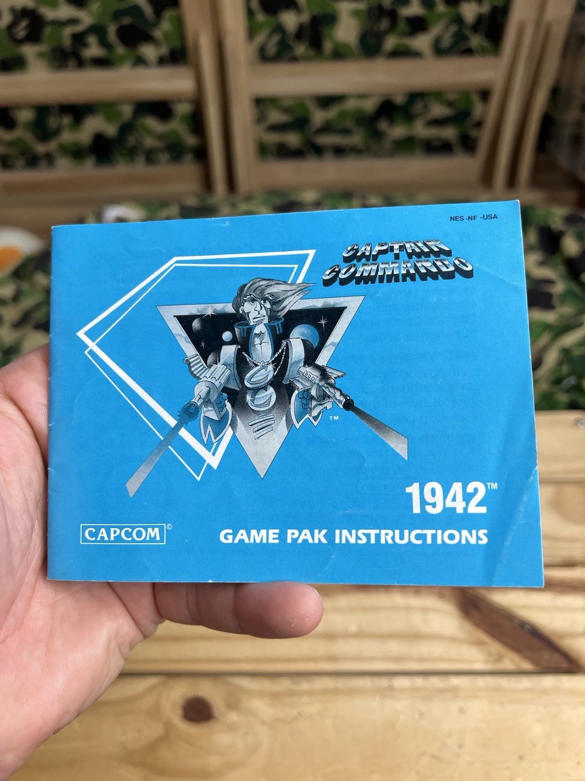 Capcom 1942 Nintendo NES Manual Original English Instruction Booklet
