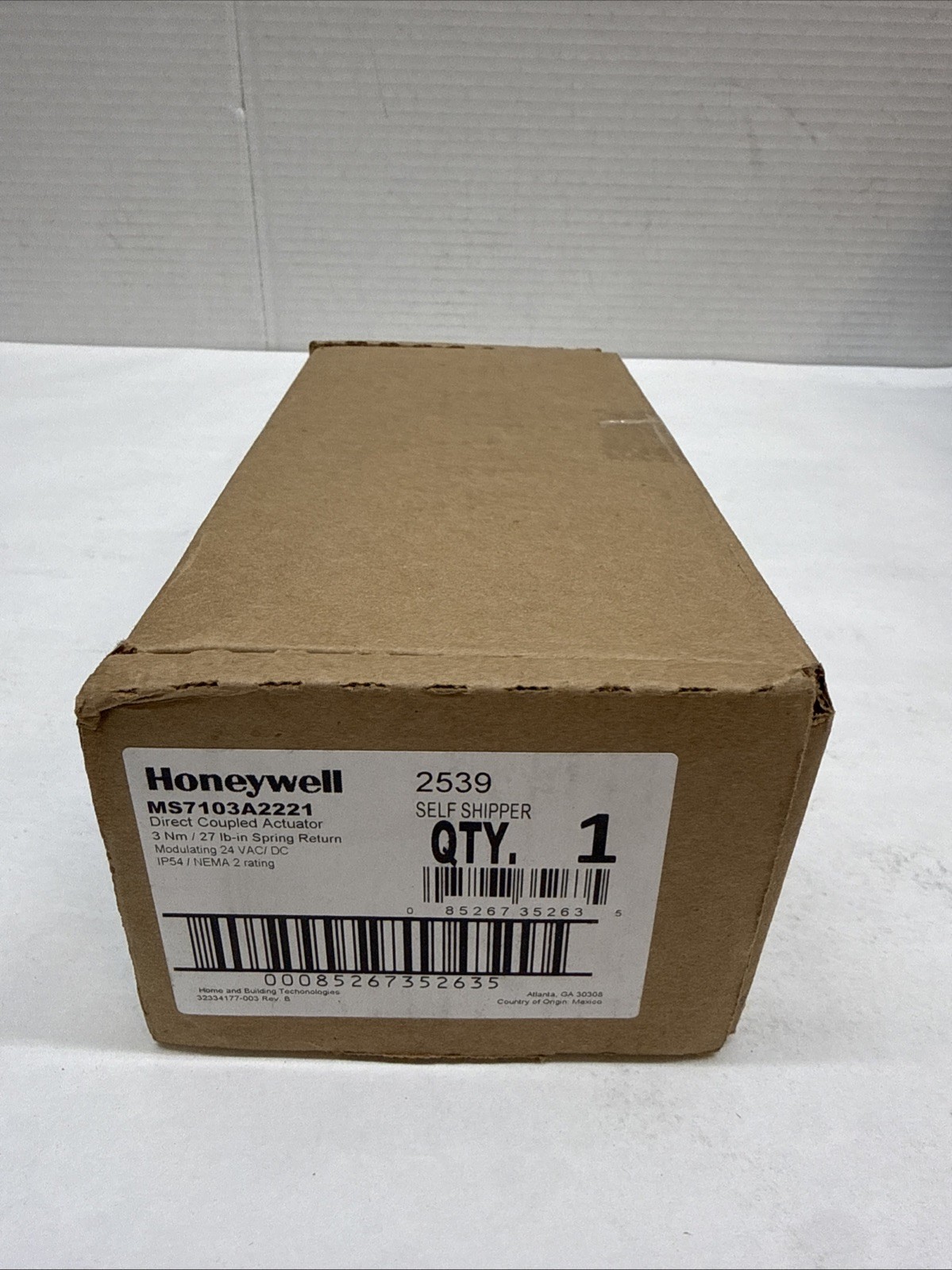 Honeywell MS7103A2221 Modulating Actuator