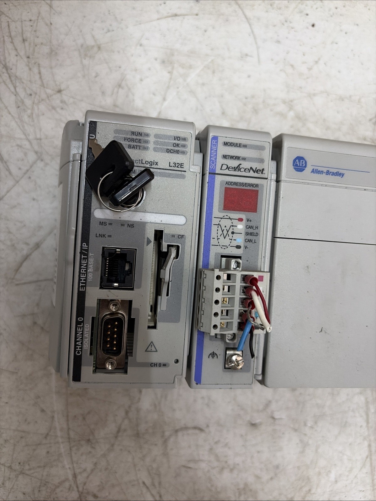 Allen Bradley 1769-L32E CompactLogix PLC Rack W Multiple || 1769-ecr || 1769-sdn