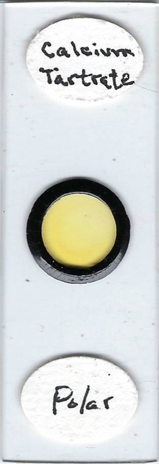 Calcium Tartrate Chemical Microscope Slide for Polariscope