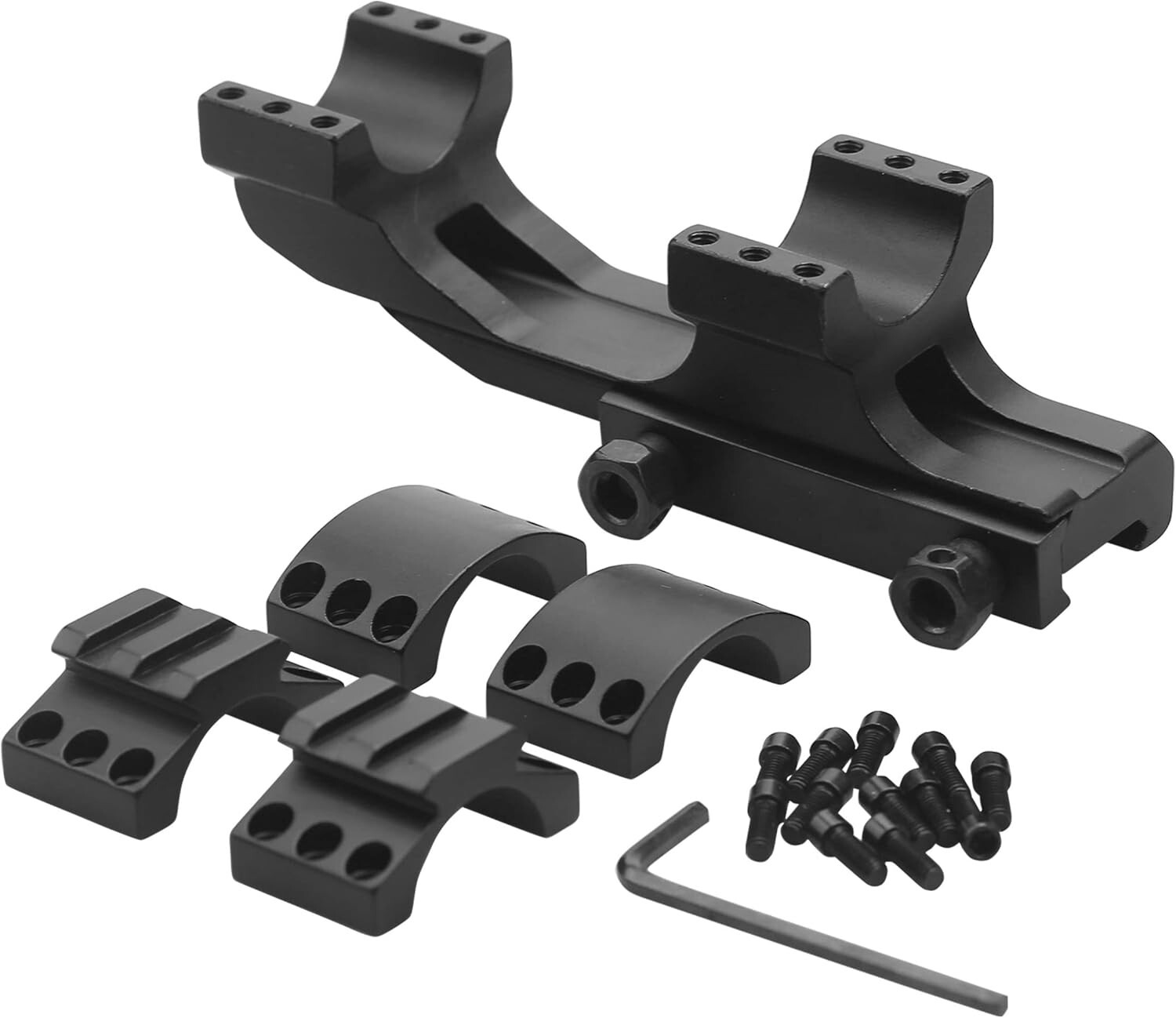 1 inch Cantilever Offset Scope Mount Rings fit 20mm Picatinny Rail combo #SB01