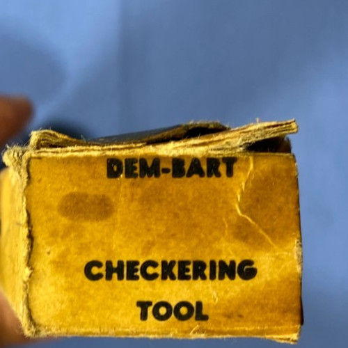Vintage Dem-Bart Co Gunsmith Checkering Tool 2-18 with orig. Box