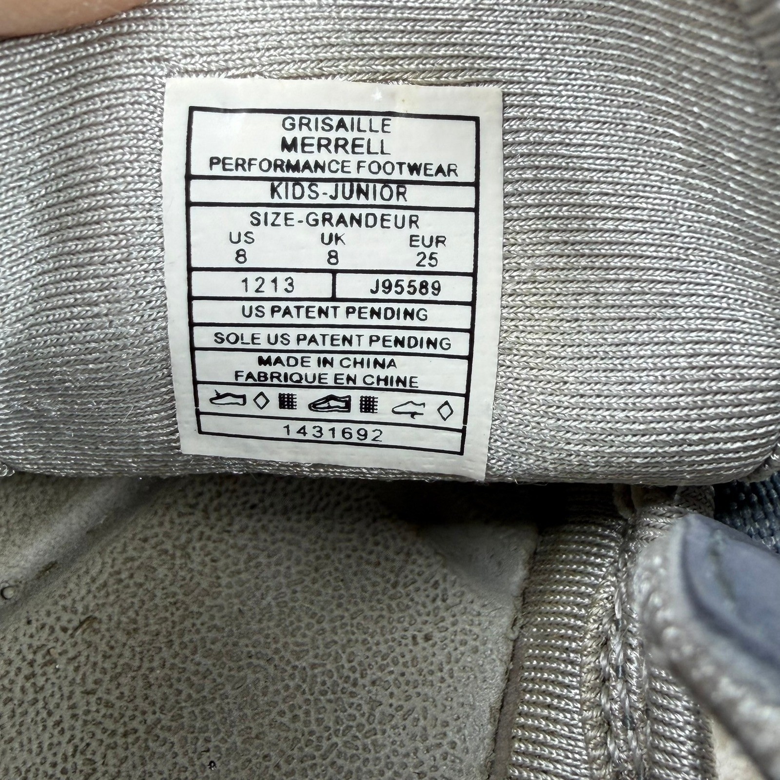 Merrell Grisaille Kids Junior Sandals Size 8 Blue Green Hook Loop Performance