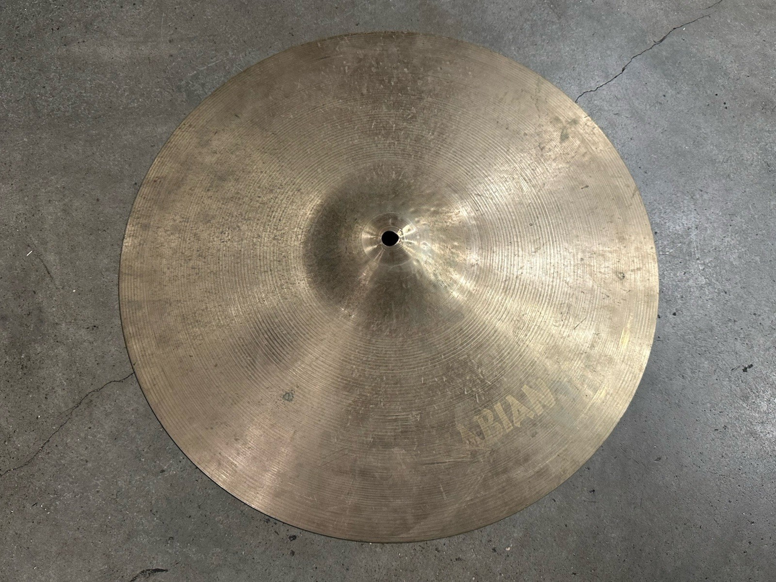 18" SABIAN HH Paragon Crash Cymbal DIRTY and KEYHOLE #GA1