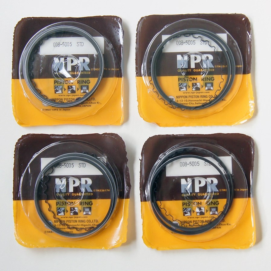4x Standard Size NPR Piston Ring Set std 72.5mm 1981-83 Kawasaki kz1100 gpz1100